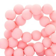 Acrylic beads 4mm Matt Seashell pink